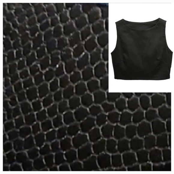 KIRIOUS LOS ANGELES Tops - NEW! KIRIOUS LOS ANGELES Faux Leather Snake Skin Cropped Top Large.